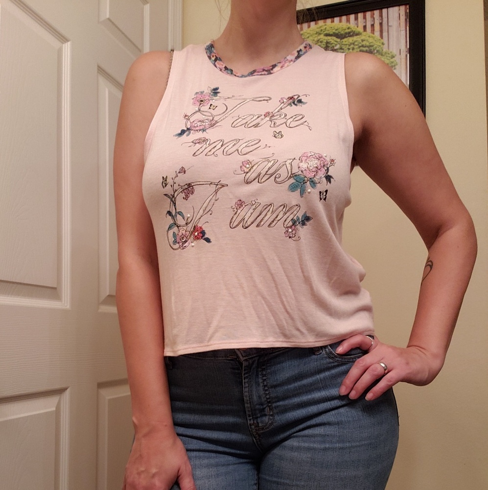 Pink Cinderella inspired tank